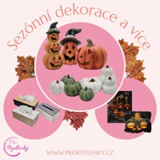 🍂 Přineste podzimní atmosféru do svého domova s našimi stylovými dekoracemi! 🍂🎃 U nás najdete nádherné dýně, domečky a...