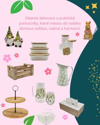 🌿 Domov s lehkostí a radostí! 🌸 Hledáš kvalitní a krásné produkty pro organizaci domácnosti a stylovou výzdobu?...